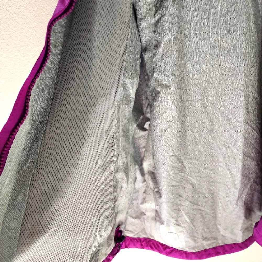 Marmot Womens Membrain Windbreaker Rain Jacket Hood Fuschia Purple Size Medium - Picture 5 of 12